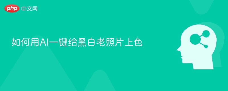 AI自动给黑白照上色教程详解