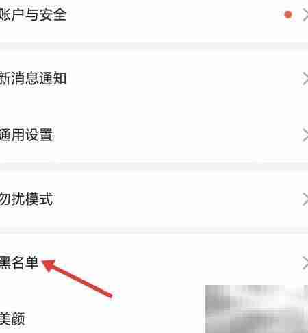 会会交友如何查看黑名单