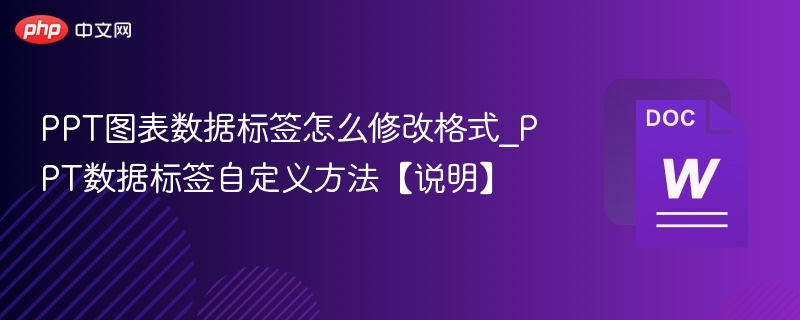 PPT数据标签格式修改教程