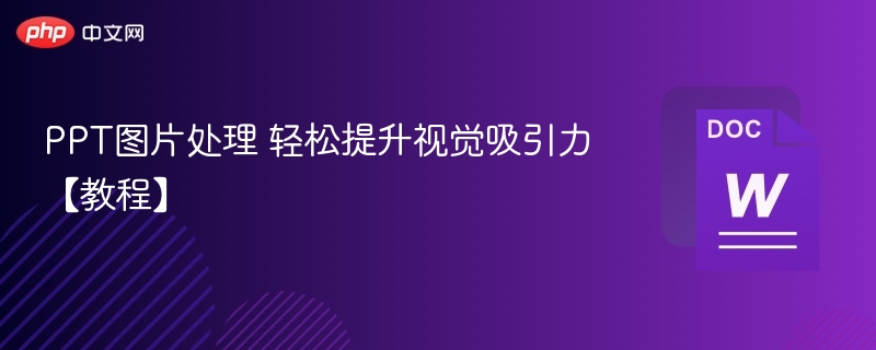 PPT图片处理技巧提升视觉吸引力方法