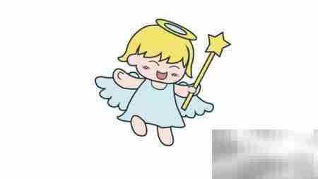 可爱小天使简笔画教程