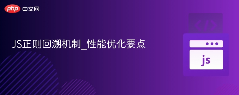 JS正则回溯机制_性能优化要点