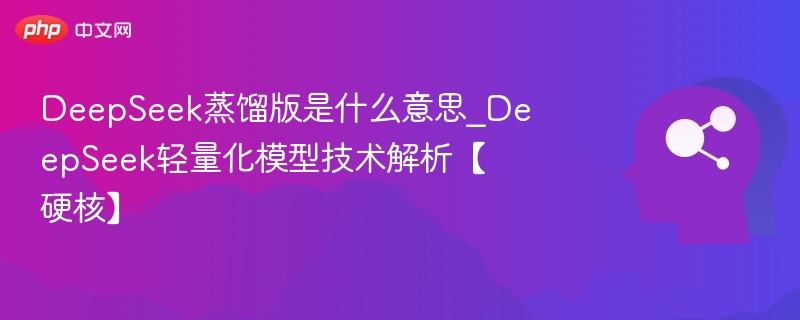 DeepSeek蒸馏版解析：技术原理与应用