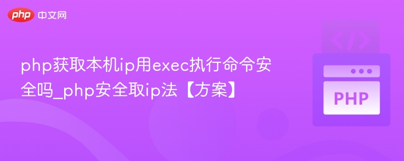 PHP用exec获取本机IP安全吗？实用方法解析