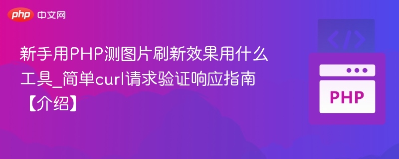 PHP测试图片刷新用什么工具｜curl简单验证教程
