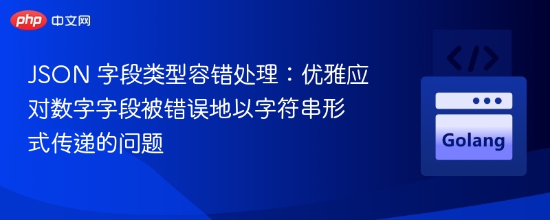 JSON 字段类型容错处理：优雅应对数字字段被错误地以字符串形式传递的问题
