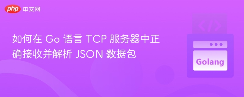 Go实现TCP收发JSON数据包方法