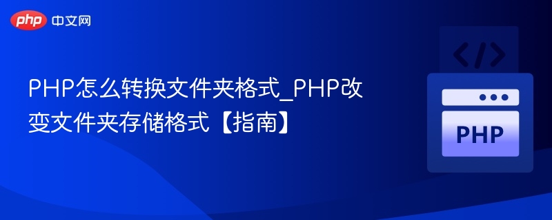 PHP如何转换文件夹格式？
