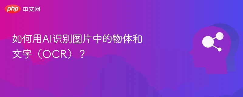 如何用AI识别图片中的物体和文字(OCR)?