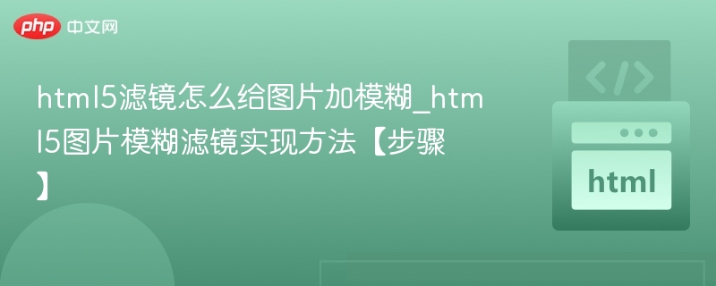 HTML5图片模糊滤镜实现步骤详解