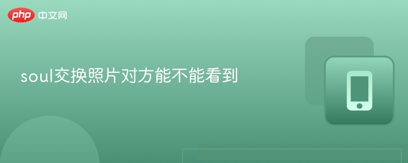 Soul换照片对方能看见吗？