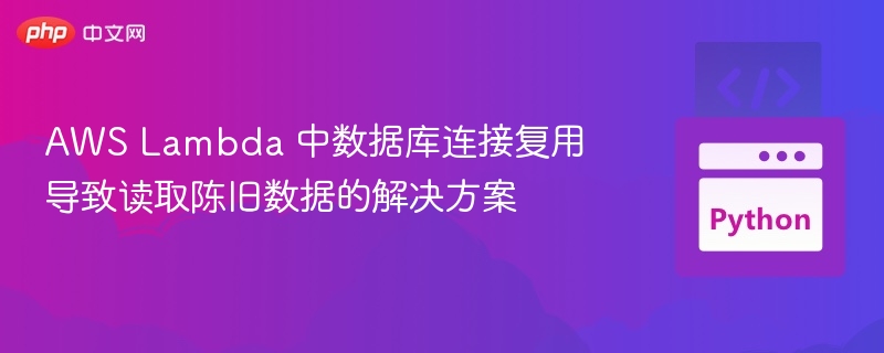 AWS Lambda 中数据库连接复用导致读取陈旧数据的解决方案
