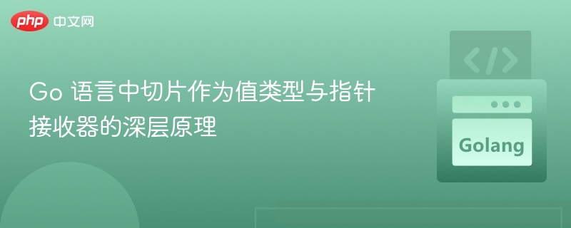 Go切片值类型与指针接收器原理解析