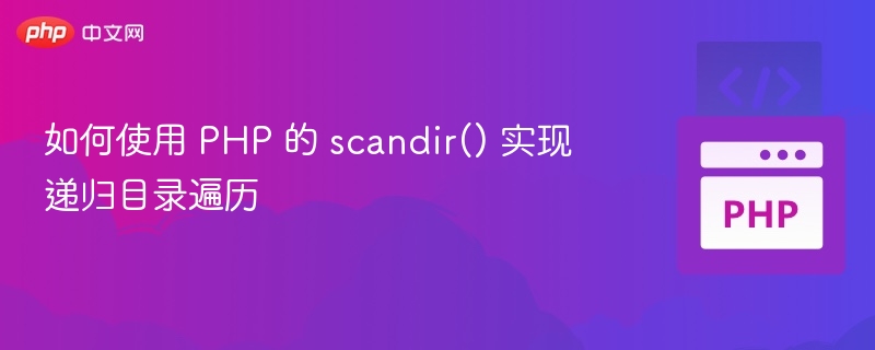 PHPscandir递归遍历目录方法详解