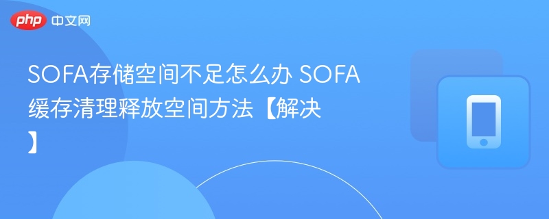 SOFA存储空间不足怎么办 SOFA缓存清理释放空间方法【解决】