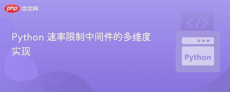 Python速率限制中间件实现详解