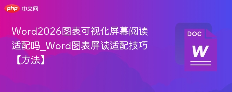 Word2026图表屏读使用教程