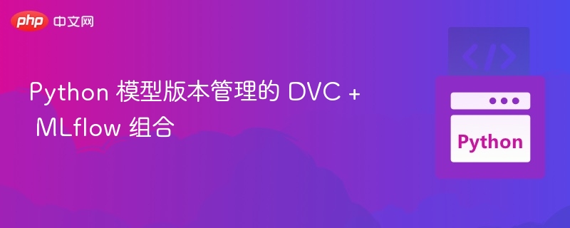 Python 模型版本管理的 DVC + MLflow 组合