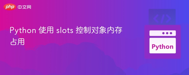 Python 用 slots 节省对象内存占用