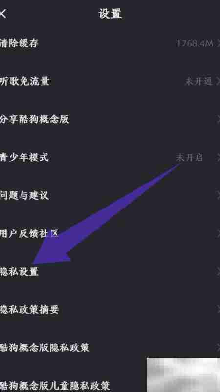 酷狗概念版关闭广告推送