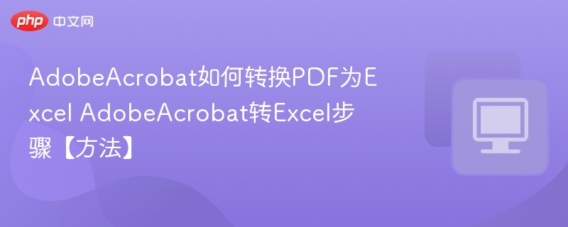 AdobeAcrobat转Excel技巧分享