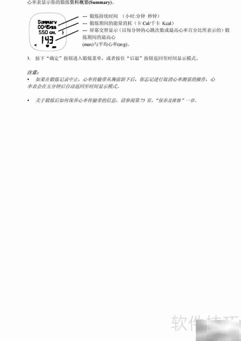 Polar F11心率表使用指南