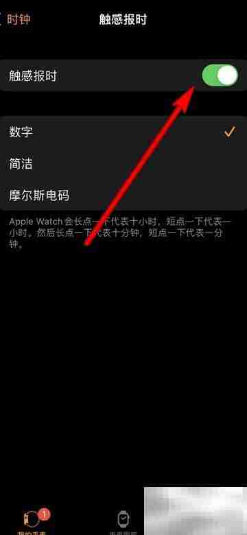苹果手表轻点报时设置方法