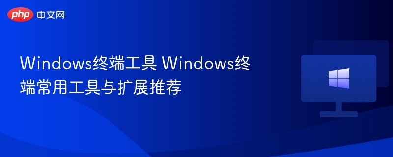Windows终端工具 Windows终端常用工具与扩展推荐