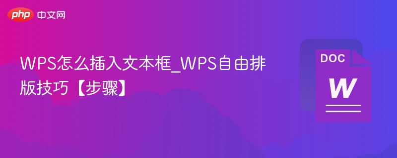 WPS文本框插入与排版技巧全解析