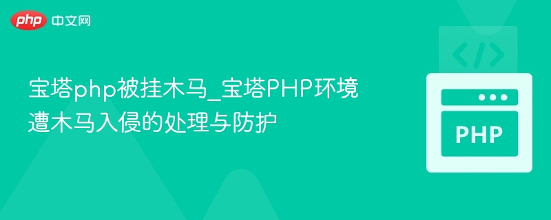 宝塔PHP被挂马怎么办？快速清除指南