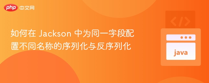 Jackson字段名不同如何序列化反序列化