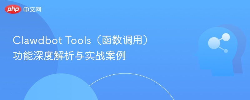 Clawdbot Tools（函数调用）功能深度解析与实战案例