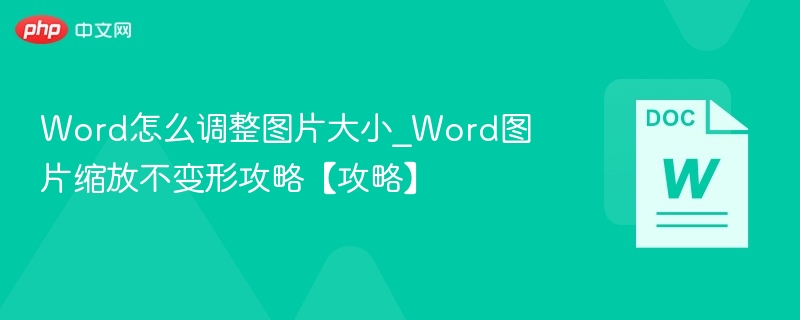 Word怎么调整图片大小_Word图片缩放不变形攻略【攻略】