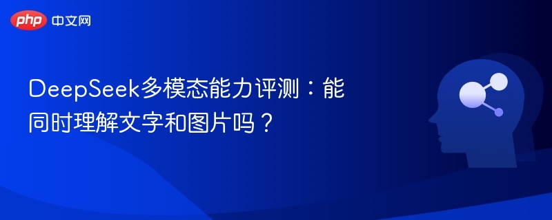 DeepSeek多模态能力评测:能同时理解文字和图片吗?