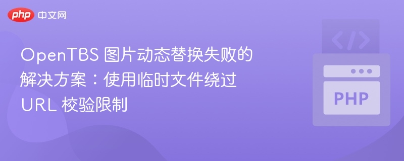 OpenTBS 图片动态替换失败的解决方案:使用临时文件绕过 URL 校验限制