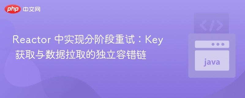 Reactor分段重试：键与数据独立容错方案