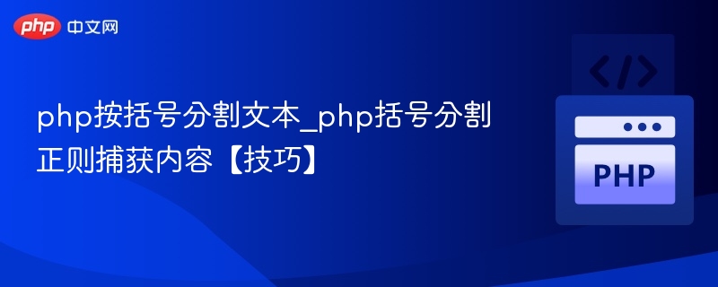 PHP括号分割文本方法详解