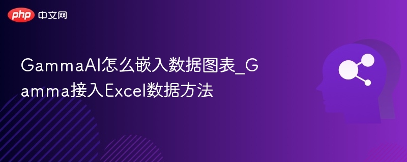 GammaAI如何连接Excel数据图表