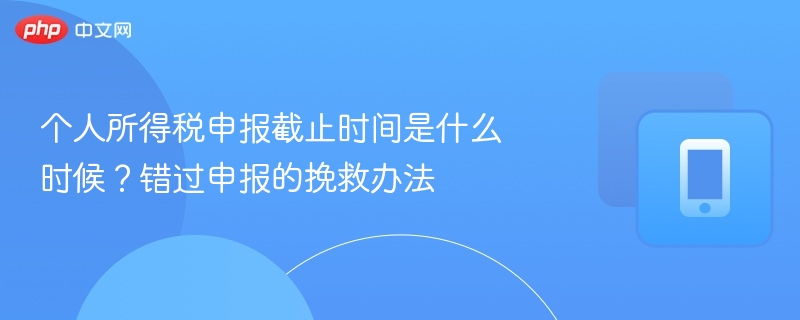 个税申报截止时间及补救措施