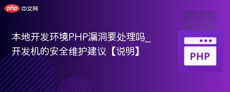本地开发环境PHP漏洞要处理吗_开发机的安全维护建议【说明】
