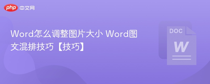 Word调整图片大小技巧图文混排教程