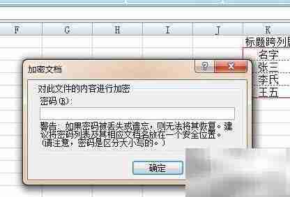 Excel 2003-2010表格加密方法