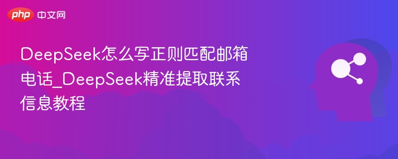 DeepSeek正则匹配邮箱电话教学