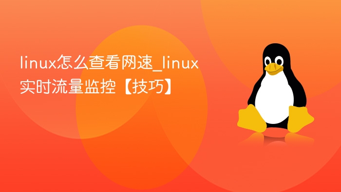 linux怎么查看网速_linux实时流量监控【技巧】