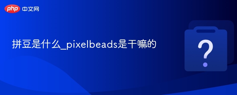 拼豆是什么_pixelbeads是干嘛的