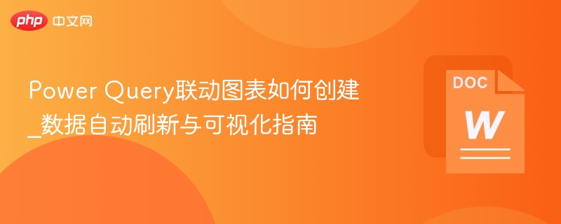 PowerQuery联动图表怎么制作