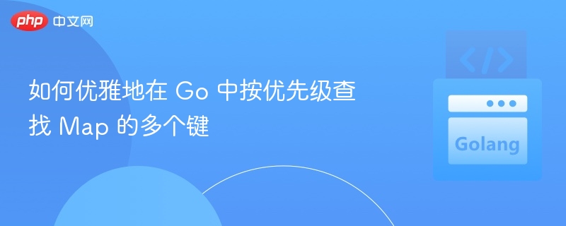 Go语言高效查找Map多个键方法