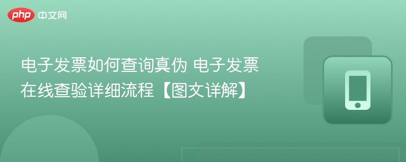 电子发票真伪查询方法及查验步骤