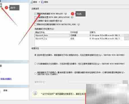 SQL2008数据库手动恢复