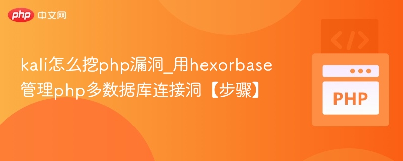 kali怎么挖php漏洞_用hexorbase管理php多数据库连接洞【步骤】